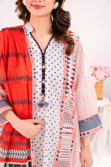 3 Piece Printed Lawn Suit with Dupatta CLP-52230