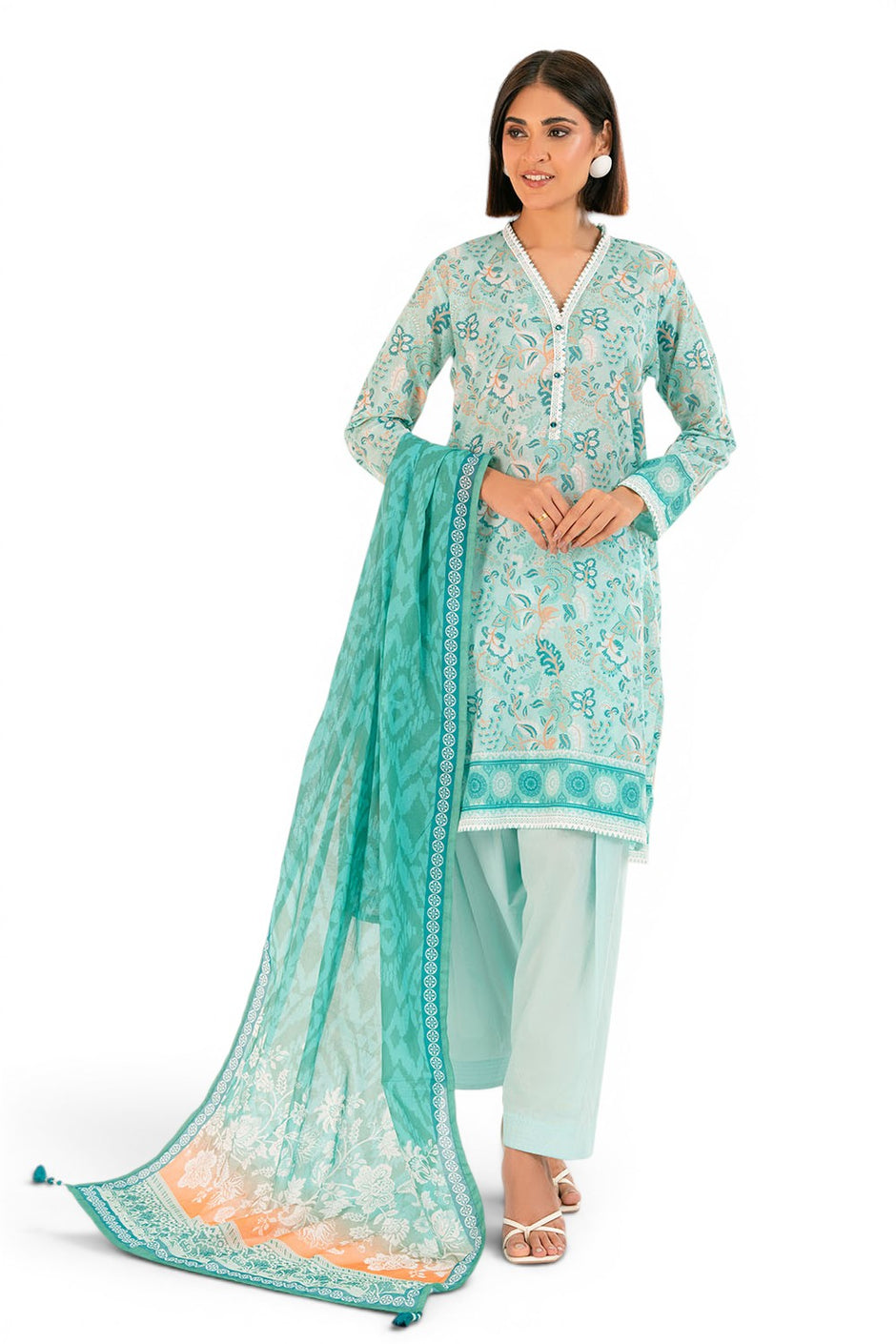 3 Piece Printed Lawn Suit