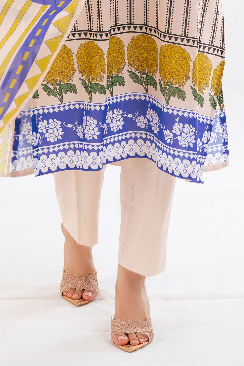 3 Piece Printed Lawn Suit with Dupatta