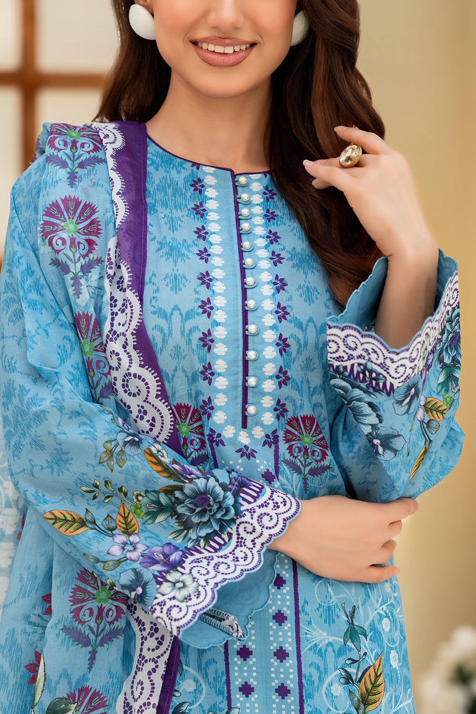3 Piece Printed Lawn Suit
