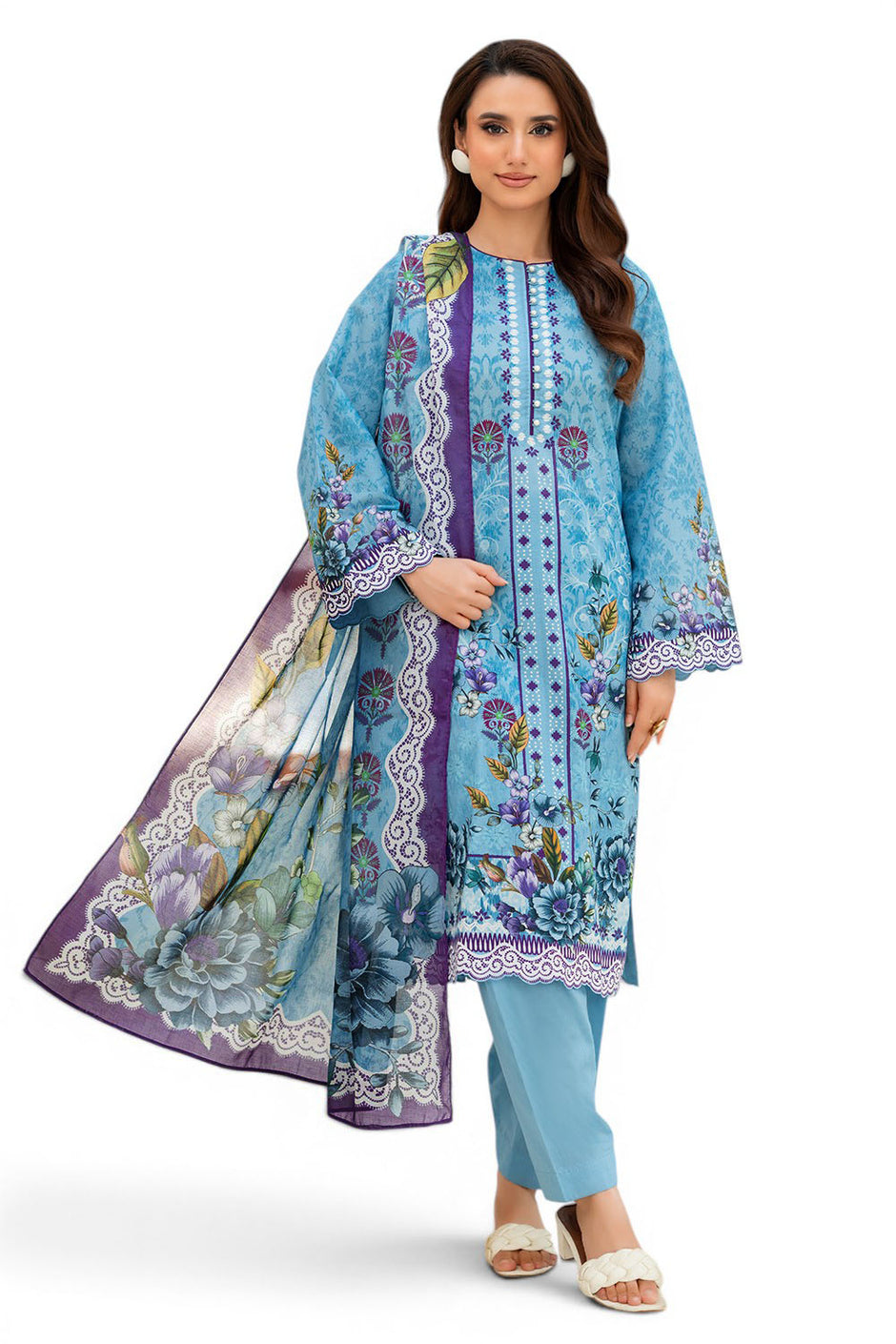 3 Piece Printed Lawn Suit