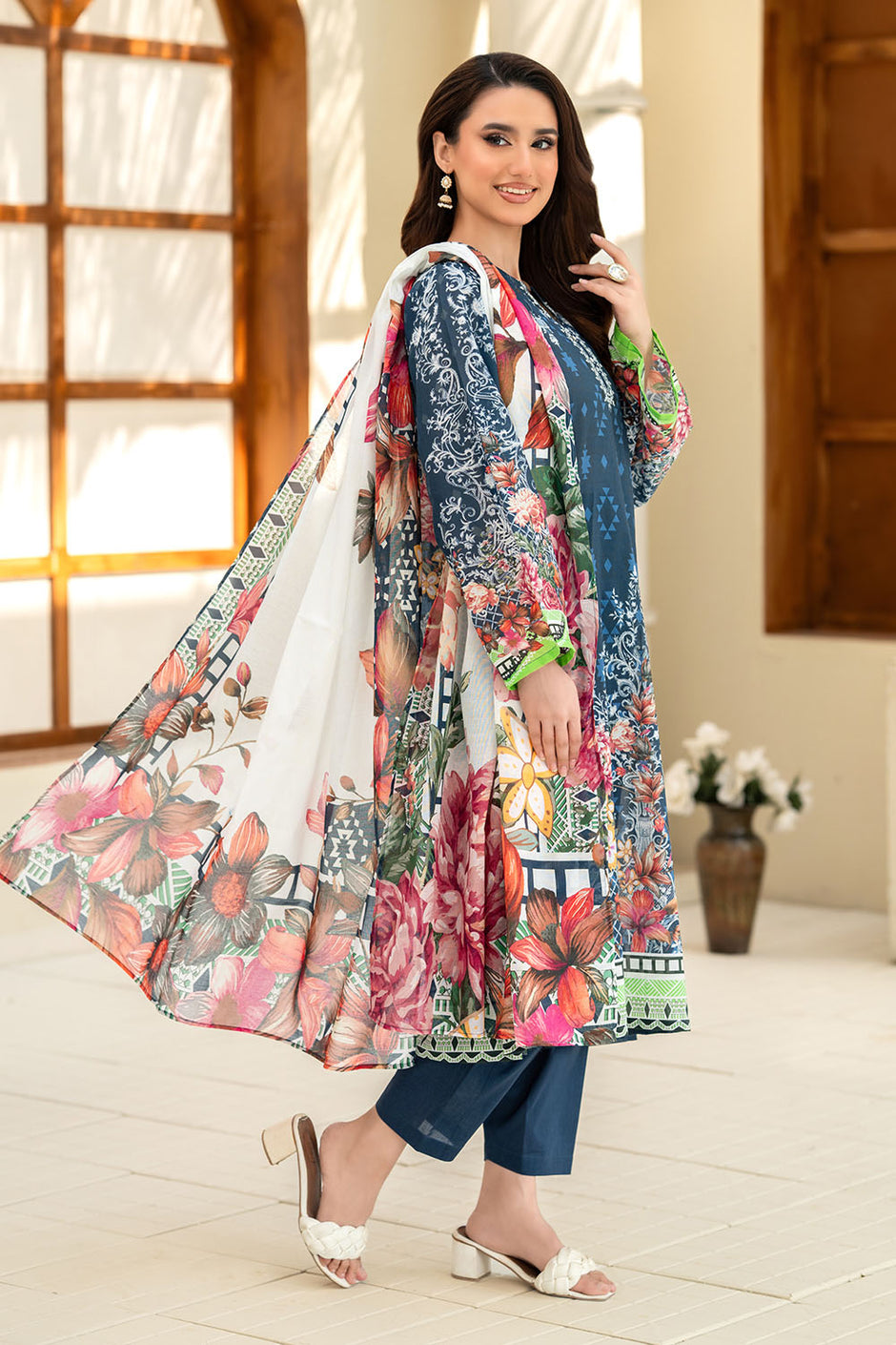 3 Piece Printed Lawn Suit
