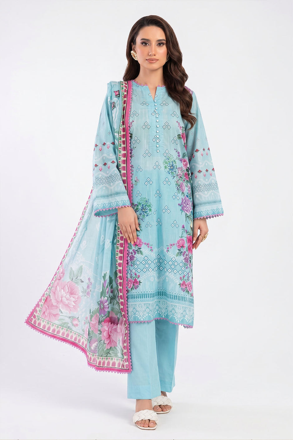 3 Piece Printed Lawn Suit