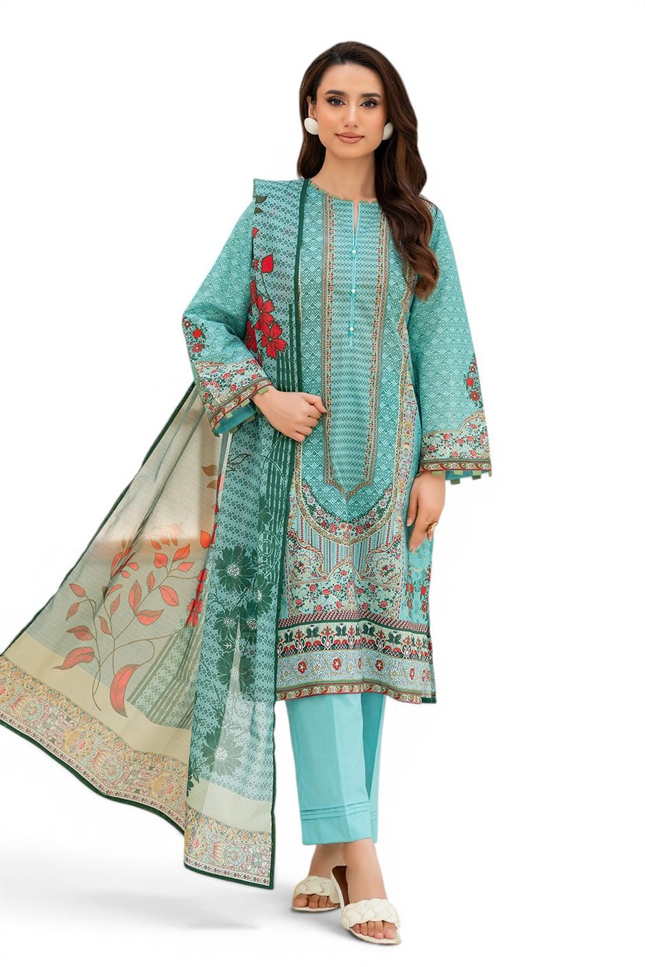3 Piece Printed Lawn Suit