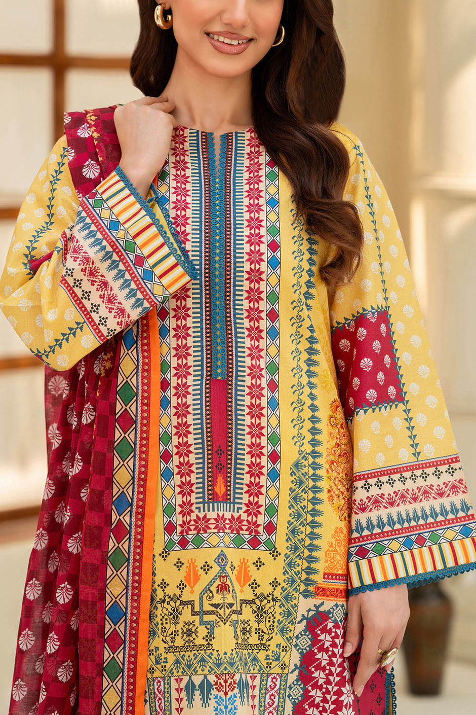 3 Piece Printed Lawn Suit