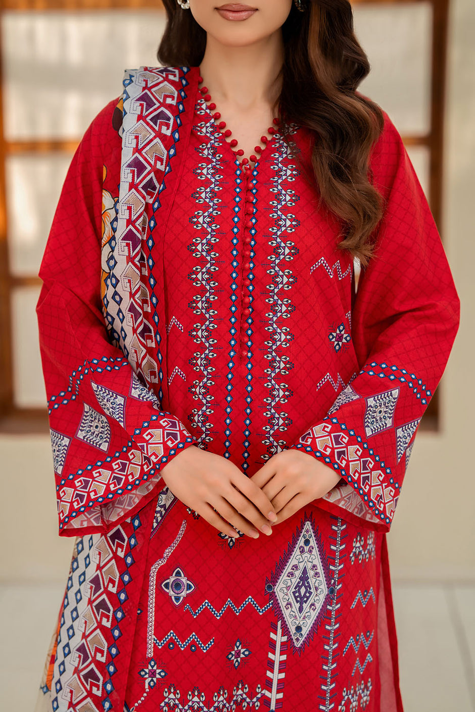 3 Piece Printed Lawn Suit