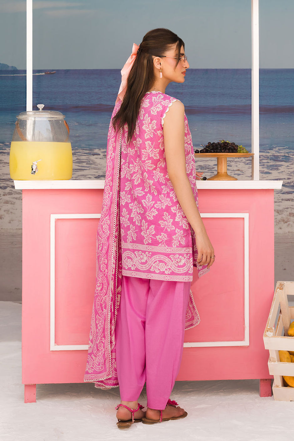 3 Piece Printed Lawn Suit with Printed Lawn Dupatta