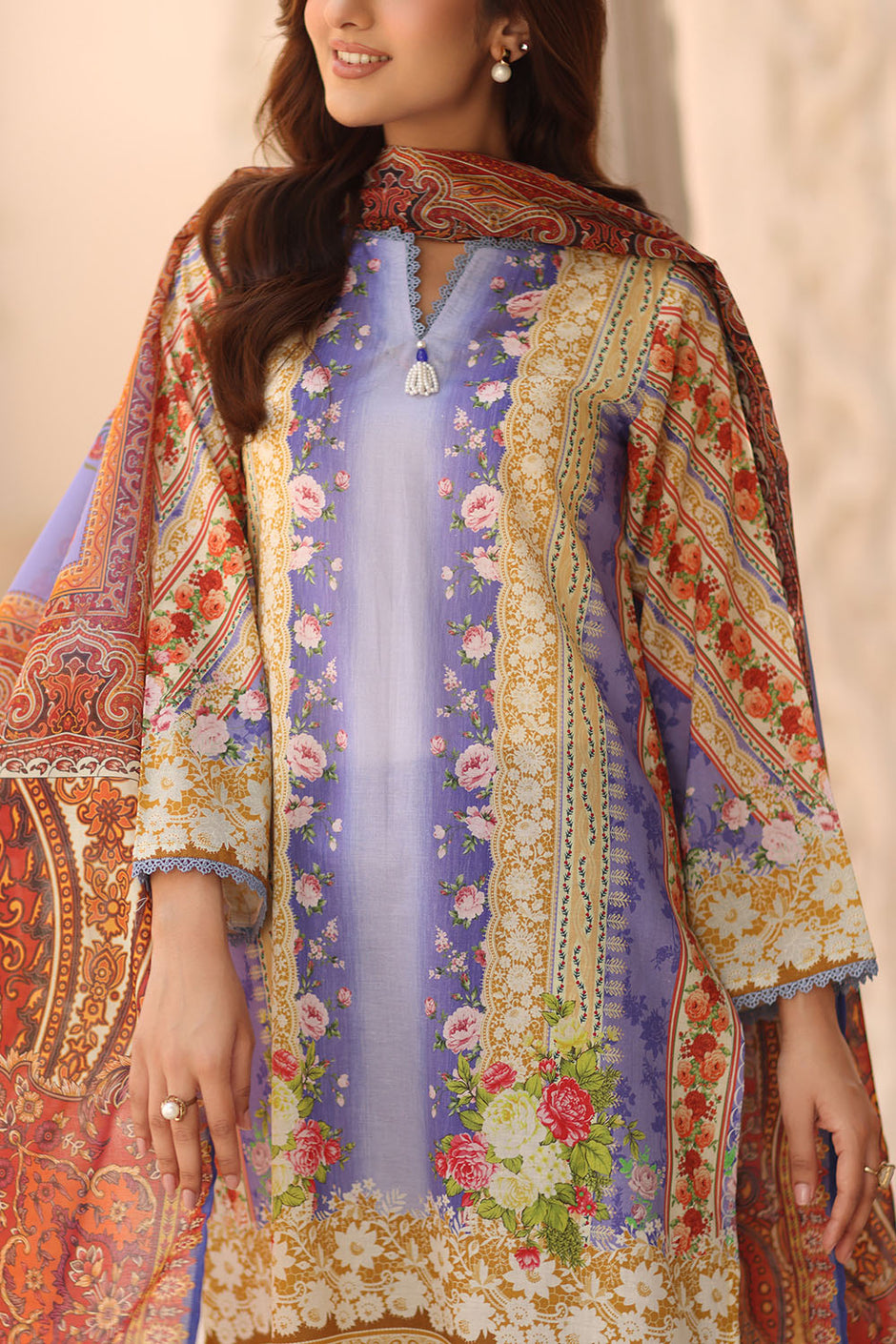 3 Piece Printed Lawn Suit