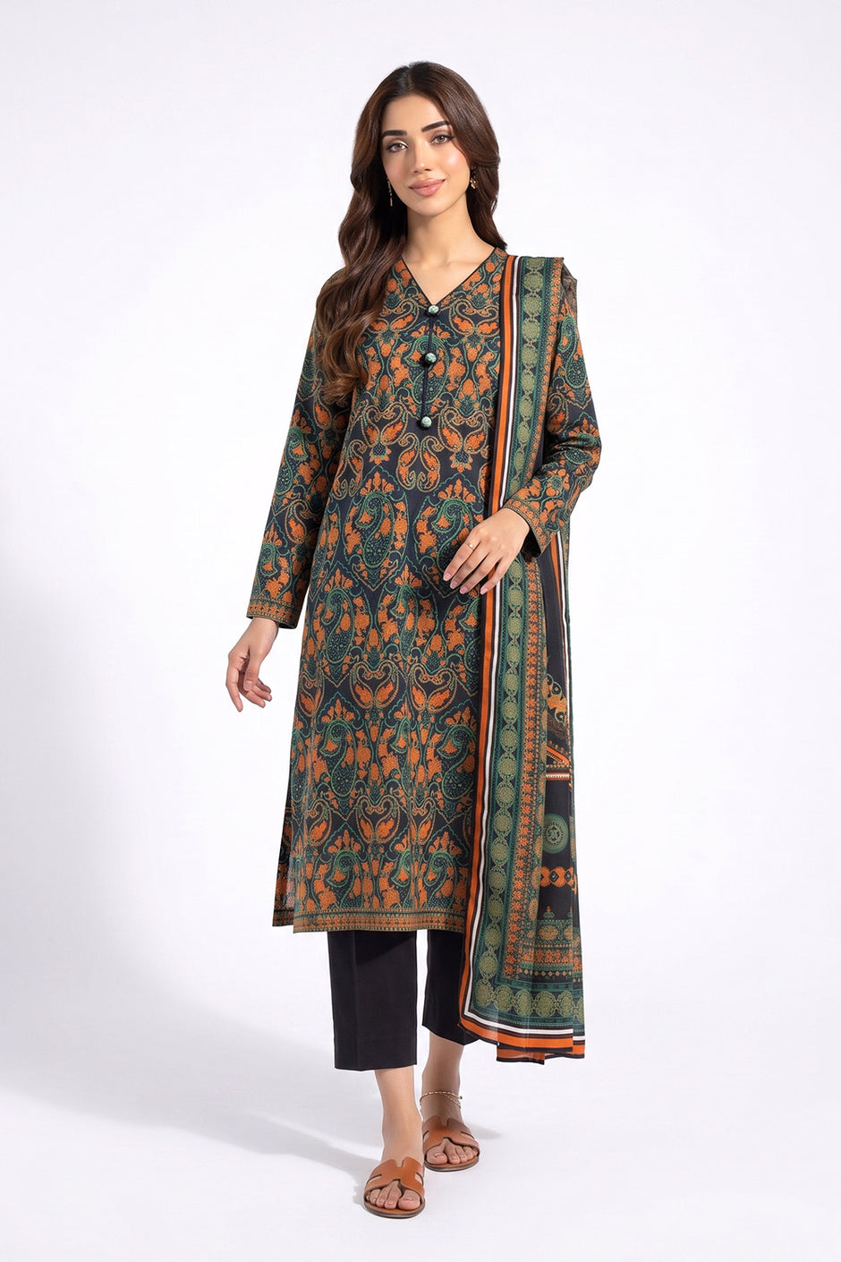3 Piece Printed Lawn Suit