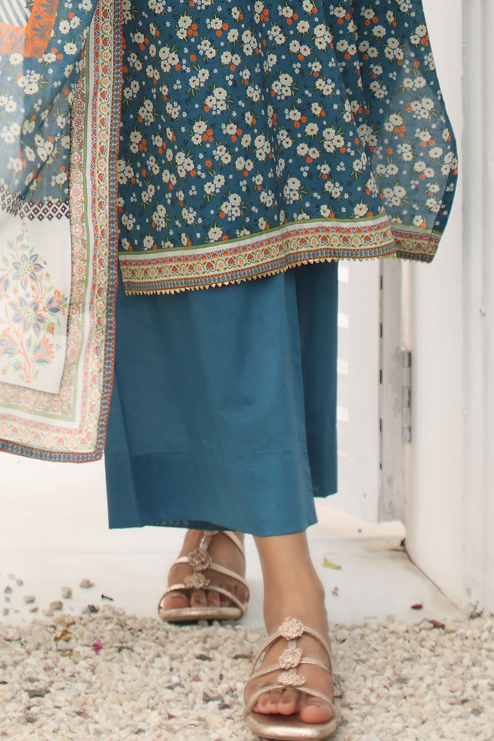 3 Piece Printed Lawn Suit with Printed Lawn Dupatta