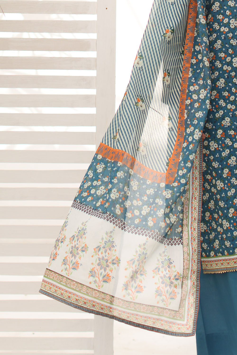 3 Piece Printed Lawn Suit with Printed Lawn Dupatta