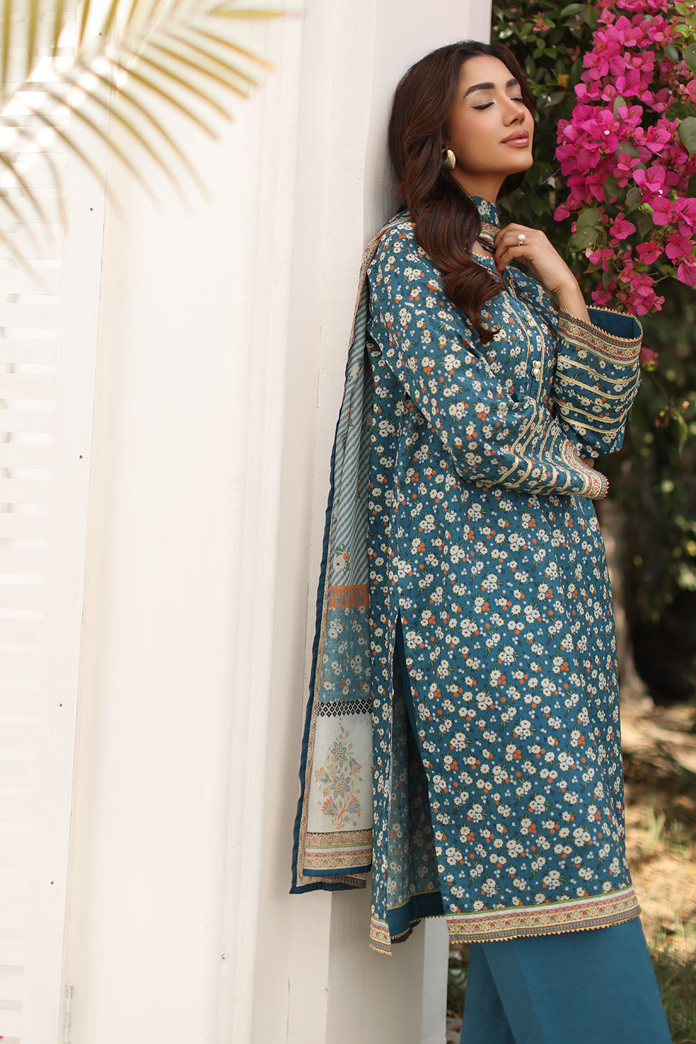 3 Piece Printed Lawn Suit with Printed Lawn Dupatta