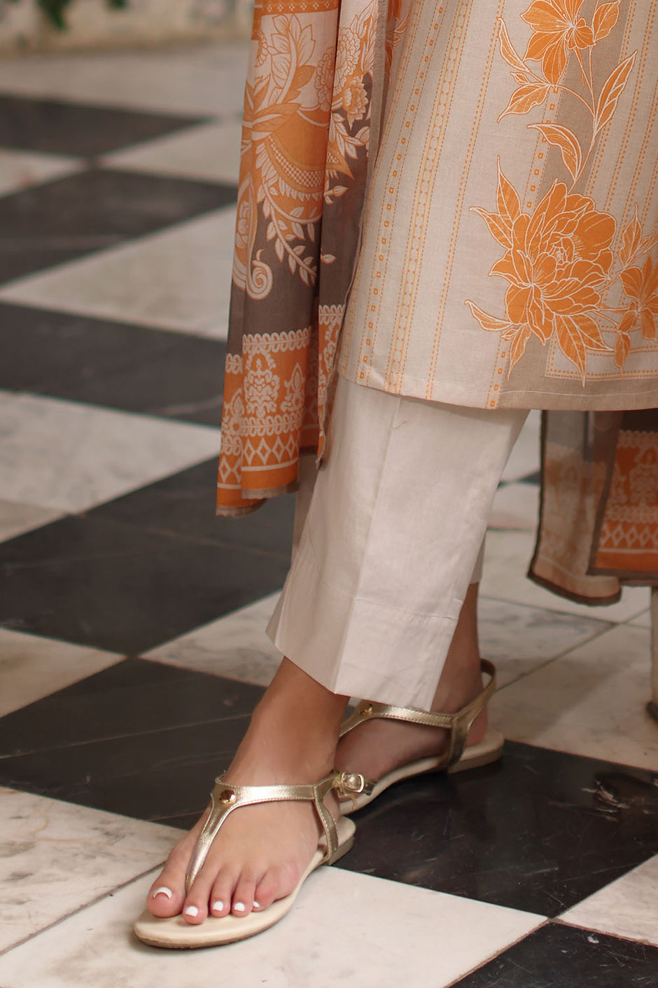 3 Piece Printed Lawn Suit with Printed Lawn Dupatta