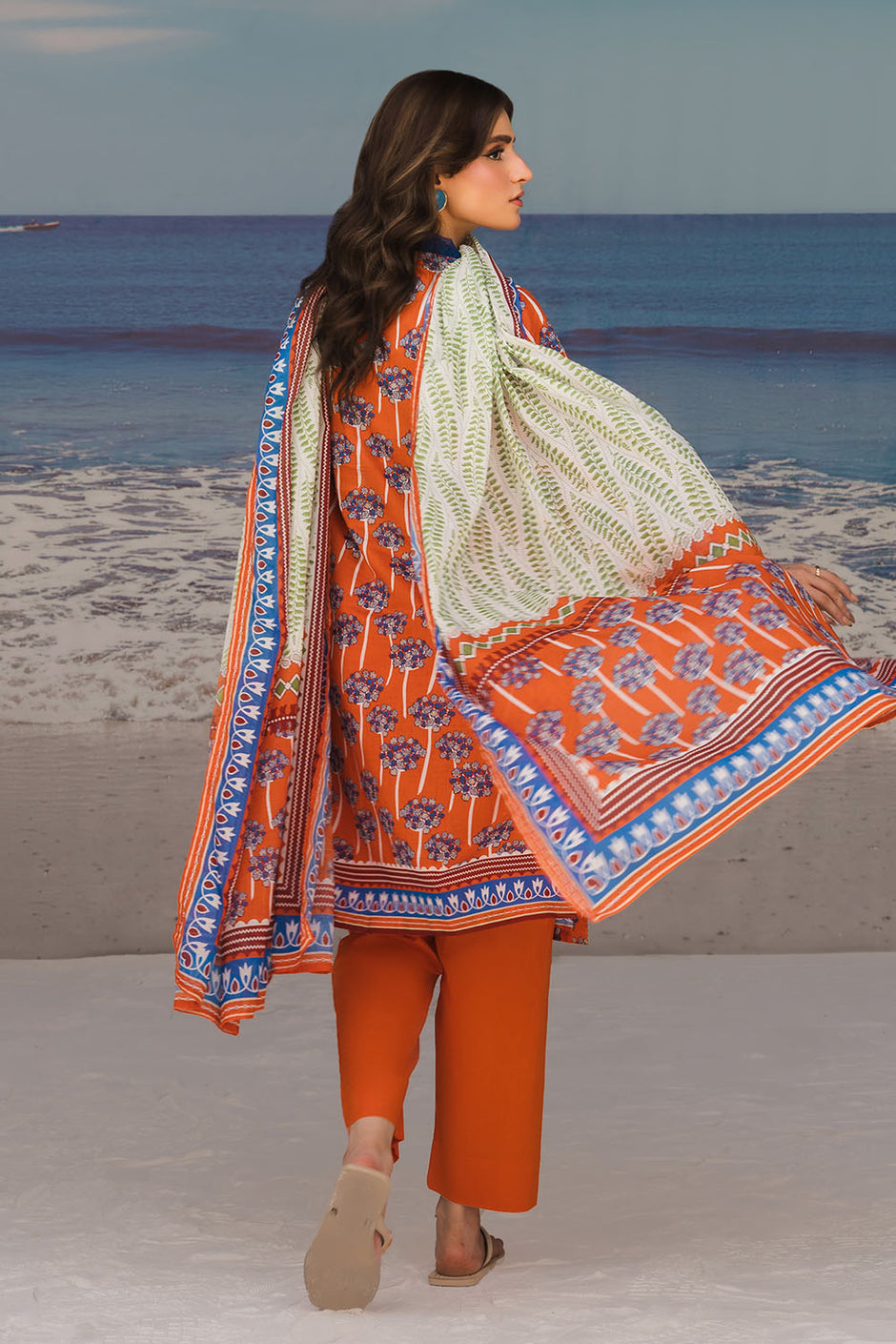 3 Piece Printed Lawn Suit with Printed Lawn Dupatta