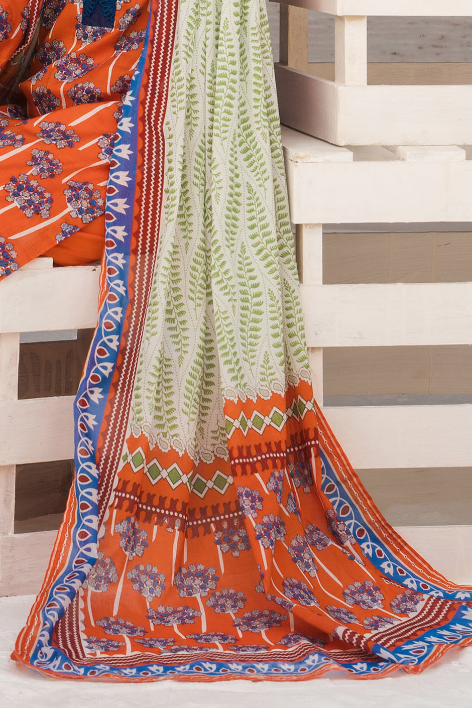 3 Piece Printed Lawn Suit with Printed Lawn Dupatta