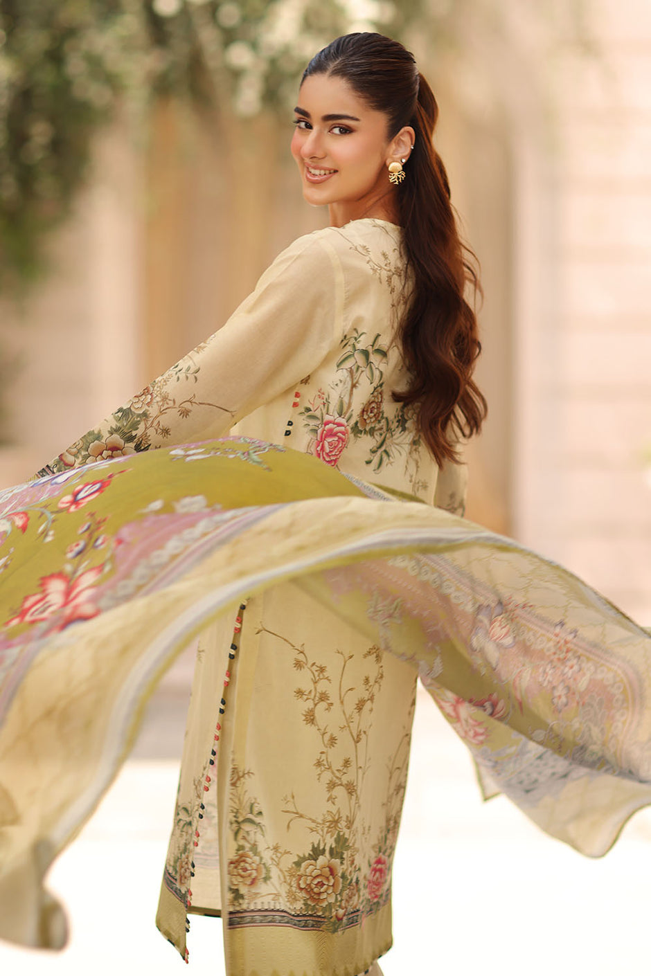 3 Piece Printed Lawn Suit with Printed Lawn Dupatta