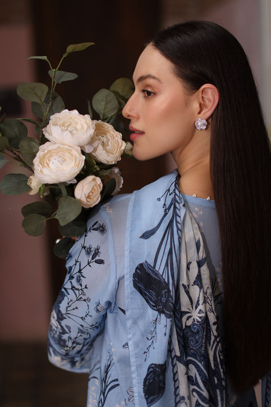 3 Piece Printed Lawn Suit with Printed Lawn Dupatta
