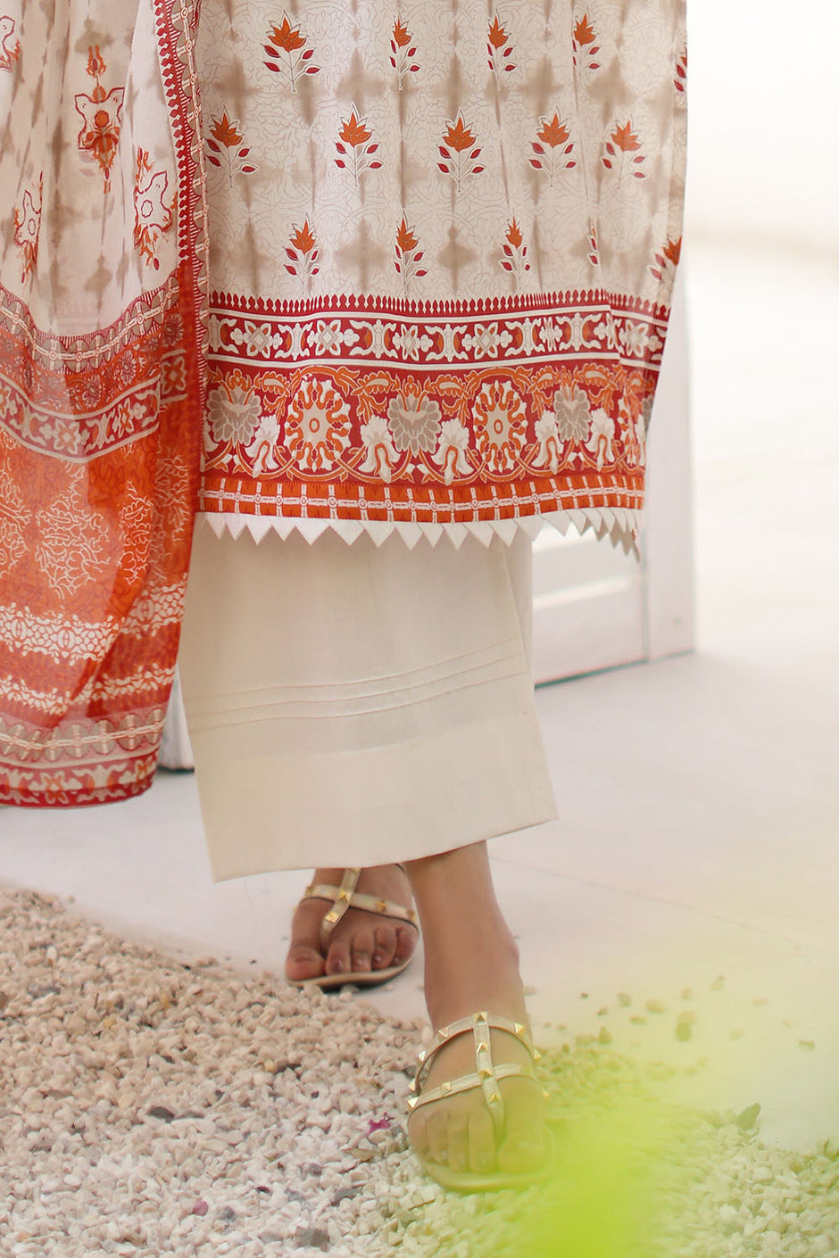 3 Piece Printed Lawn Suit with Printed Lawn Dupatta