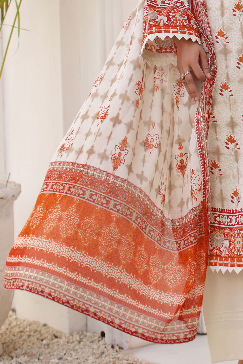 3 Piece Printed Lawn Suit with Printed Lawn Dupatta
