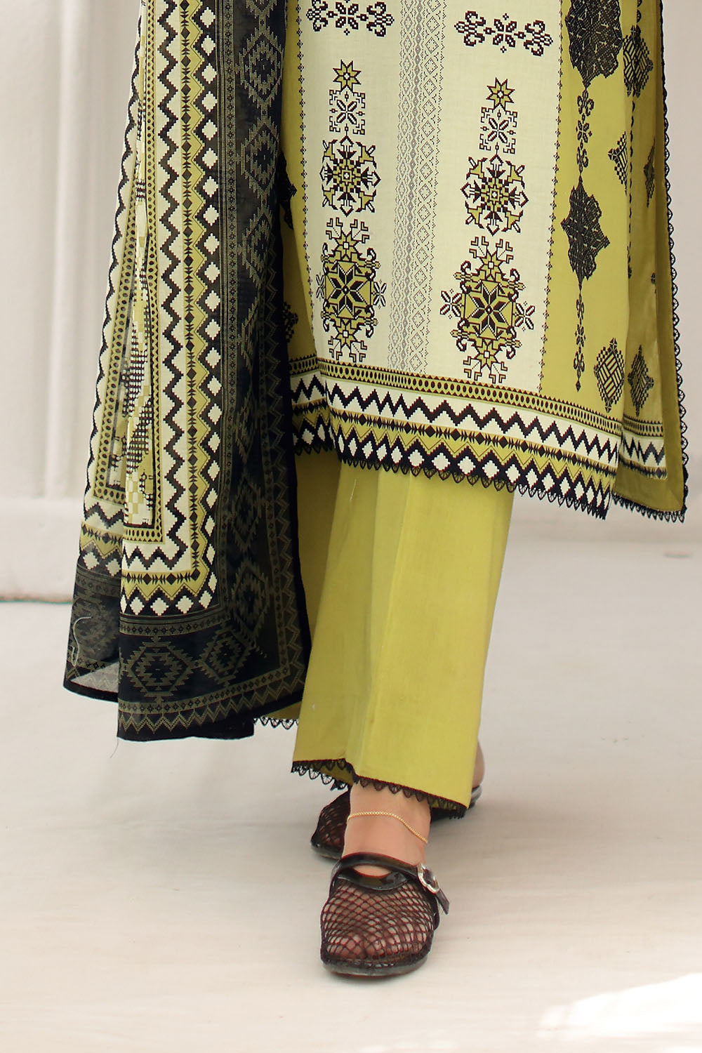 3 Piece Printed Lawn Suit with Printed Lawn Dupatta