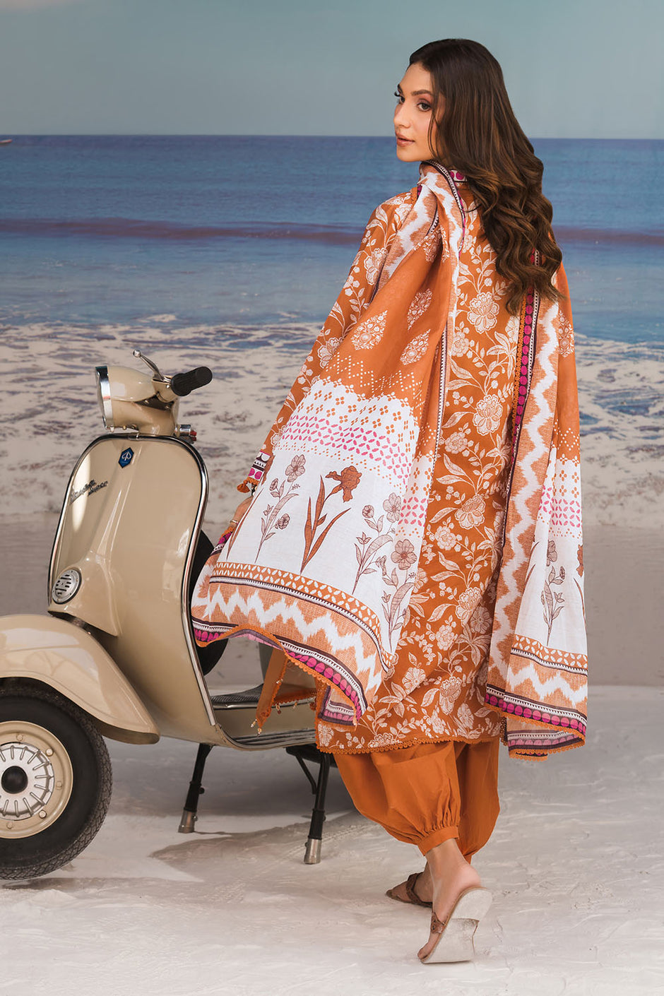 3 Piece Printed Lawn Suit with Printed Lawn Dupatta