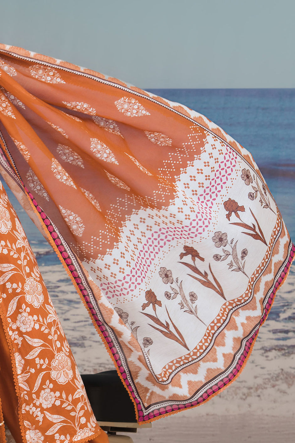 3 Piece Printed Lawn Suit with Printed Lawn Dupatta