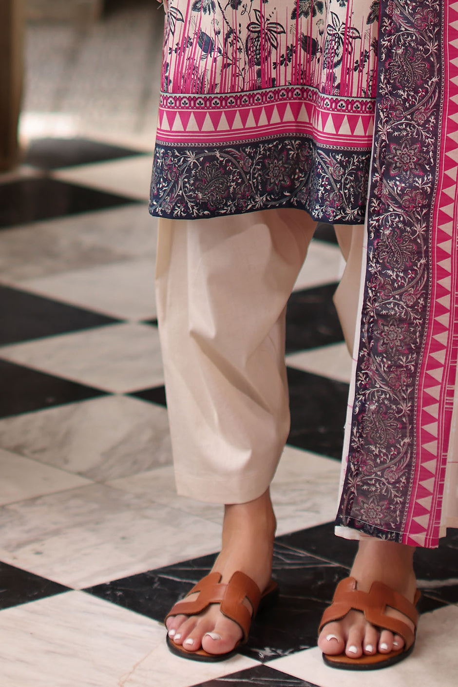 3 Piece Printed Lawn Suit with Printed Lawn Dupatta