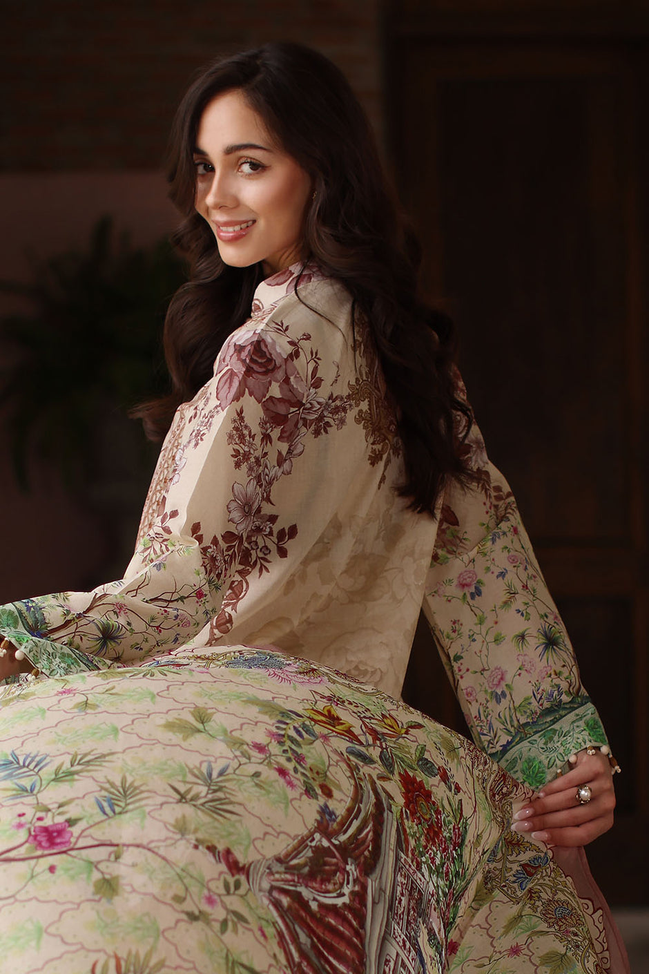 3 Piece Printed Lawn Suit with Printed Lawn Dupatta
