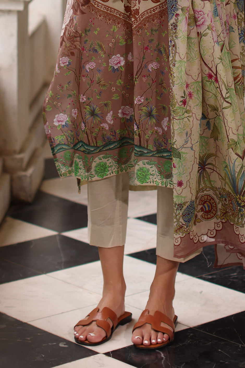 3 Piece Printed Lawn Suit with Printed Lawn Dupatta