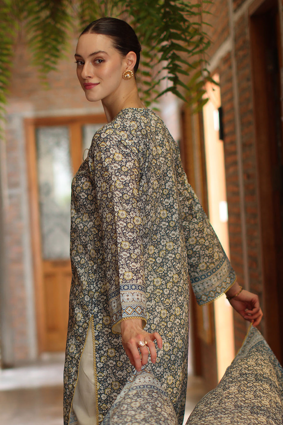 3 Piece Printed Lawn Suit with Printed Lawn Dupatta
