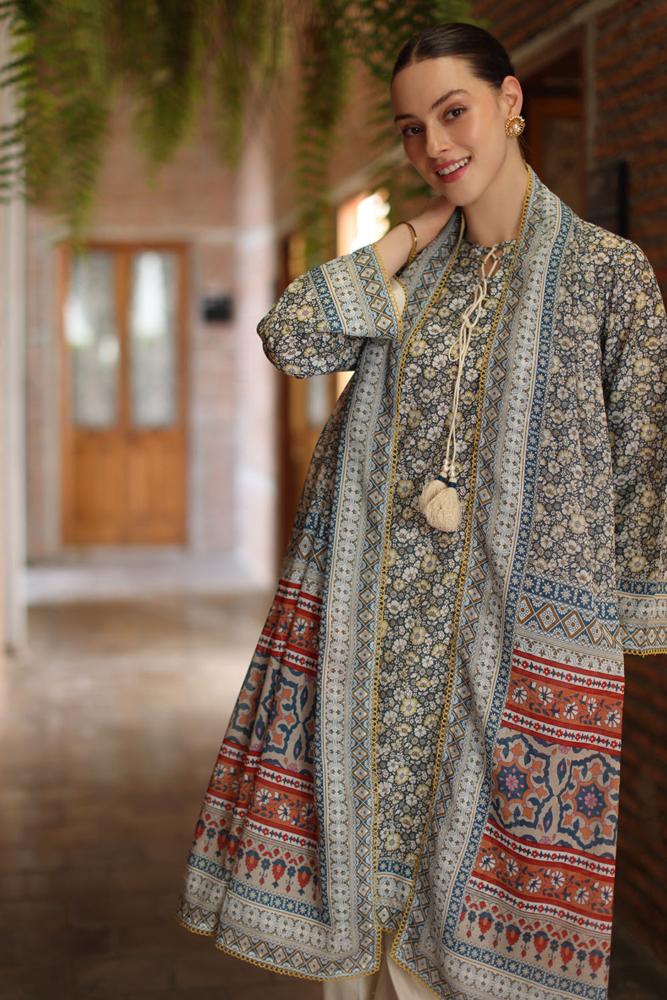 3 Piece Printed Lawn Suit with Printed Lawn Dupatta