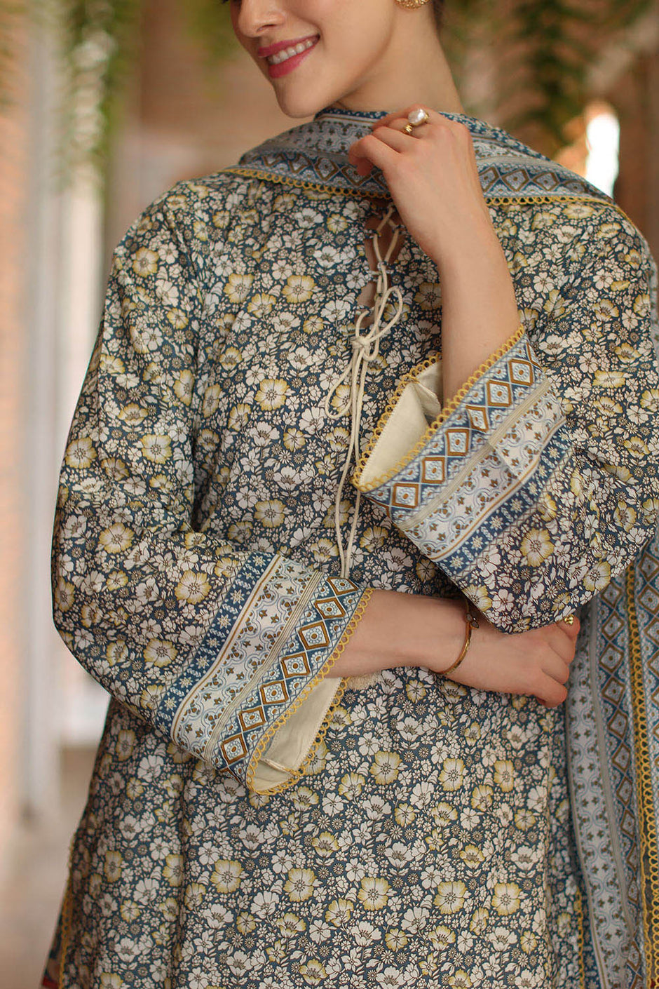 3 Piece Printed Lawn Suit with Printed Lawn Dupatta