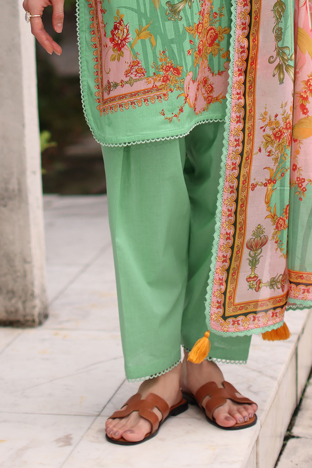 3 Piece Printed Lawn Suit with Printed Lawn Dupatta