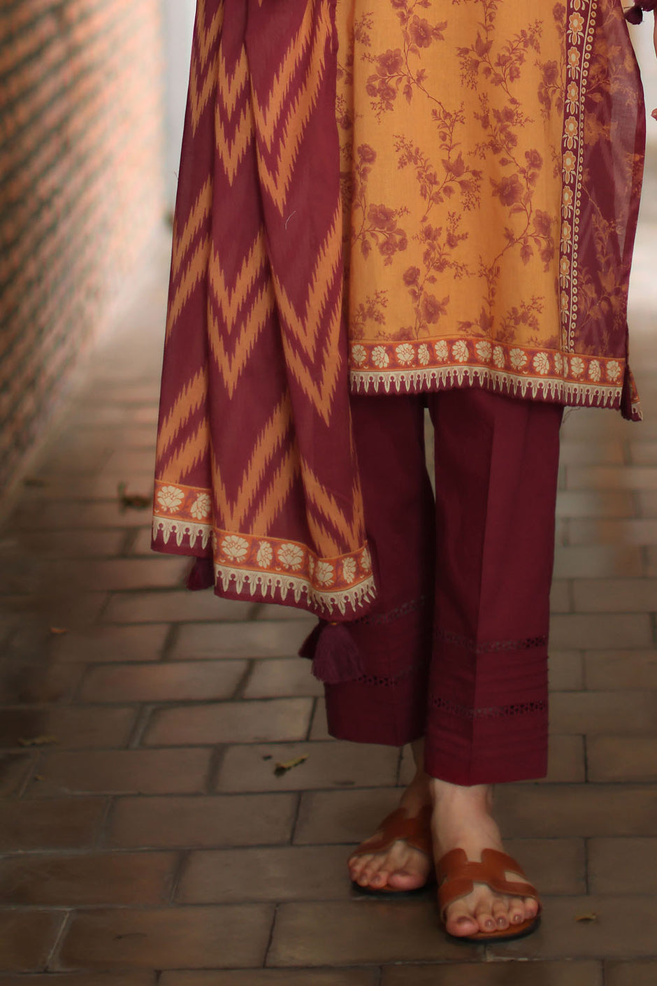 3 Piece Printed Lawn Suit with Printed Lawn Dupatta