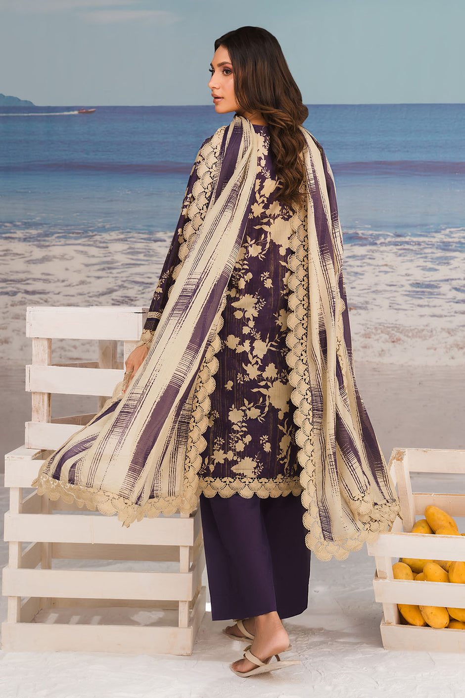 3 Piece Printed Lawn Suit with Printed Lawn Dupatta