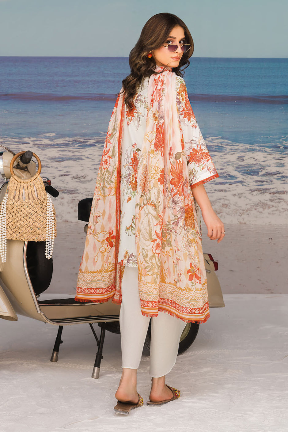 3 Piece Printed Lawn Suit with Printed Lawn Dupatta
