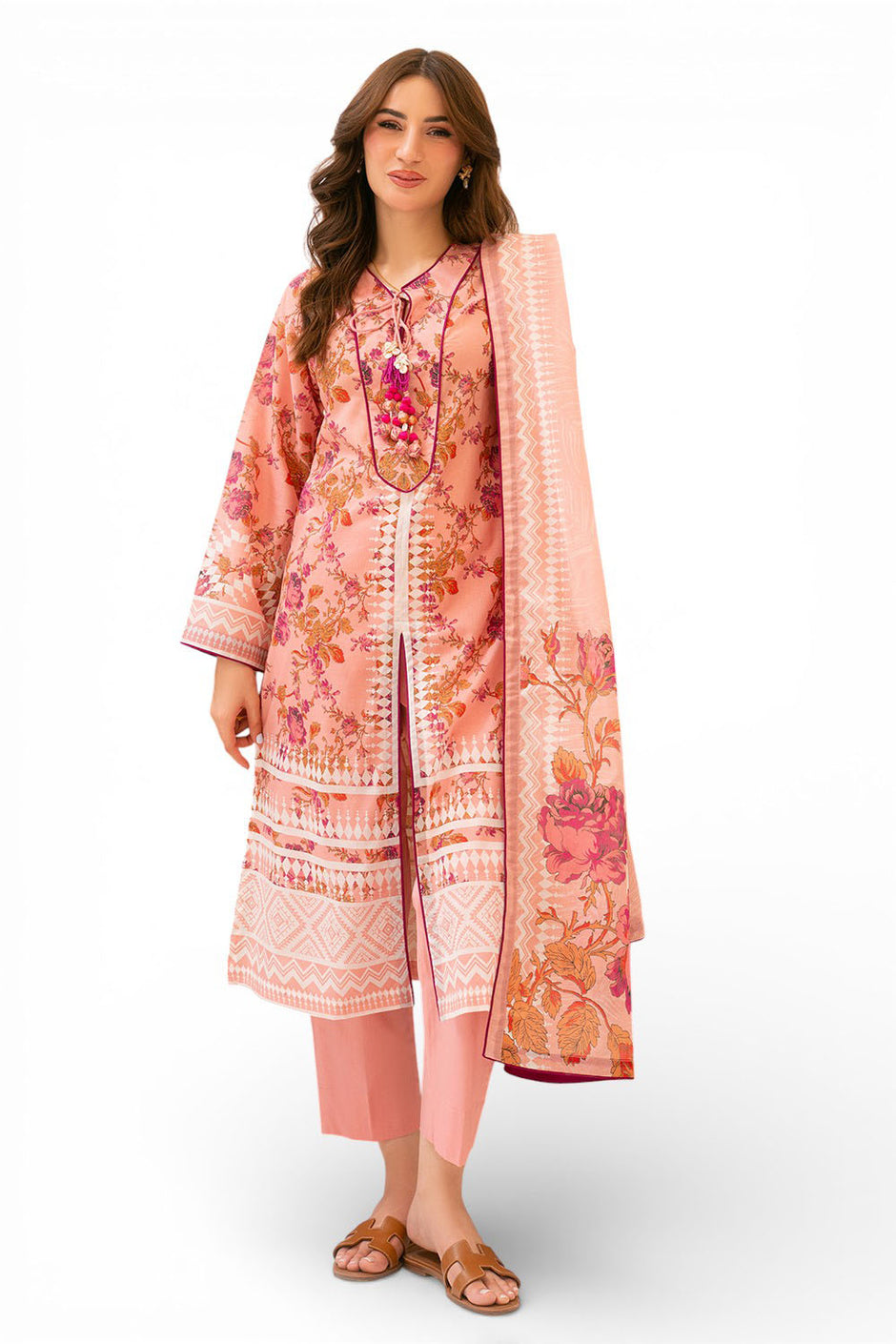 3 Piece Printed Lawn Suit