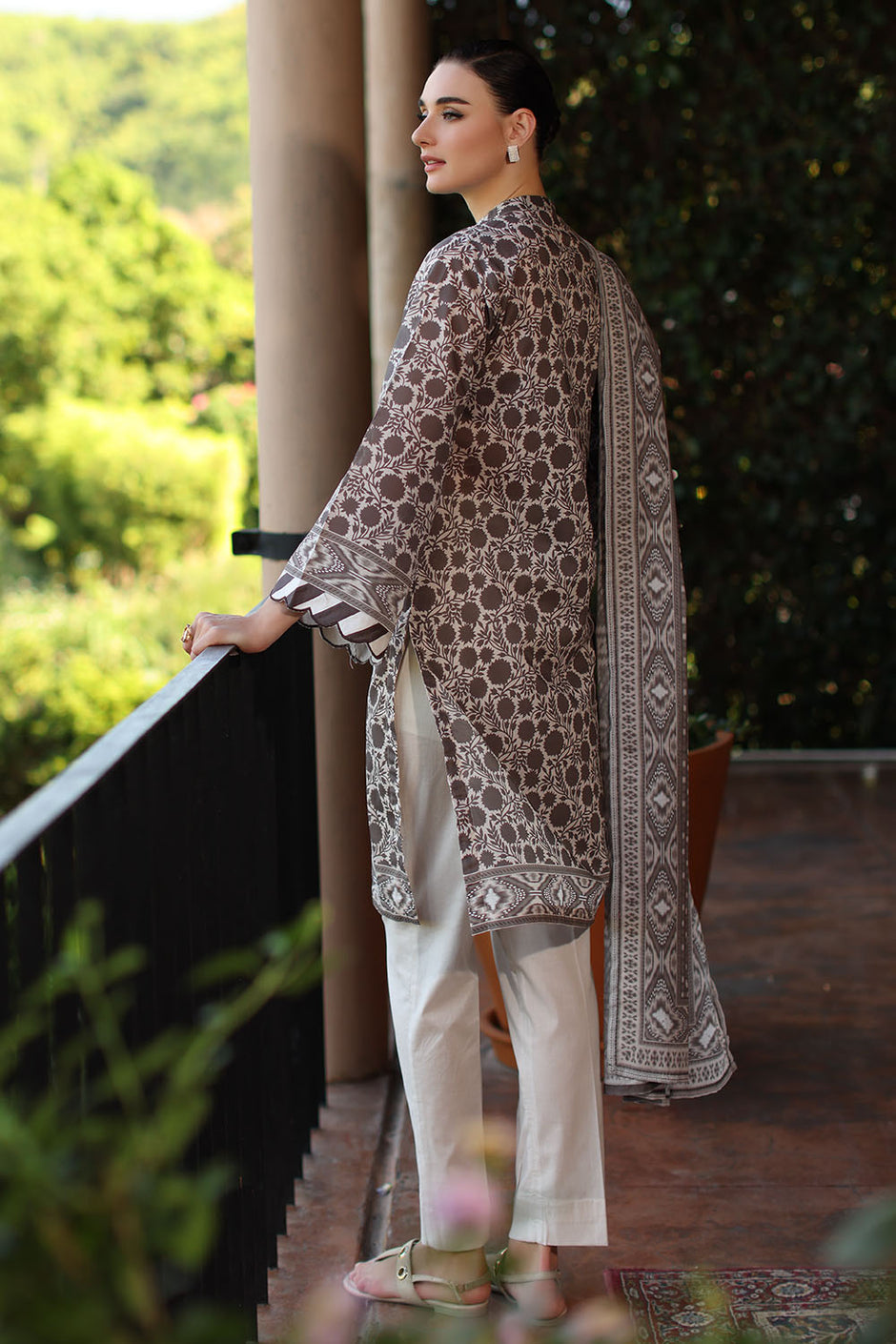 3 Piece Printed Lawn Suit with Dupatta