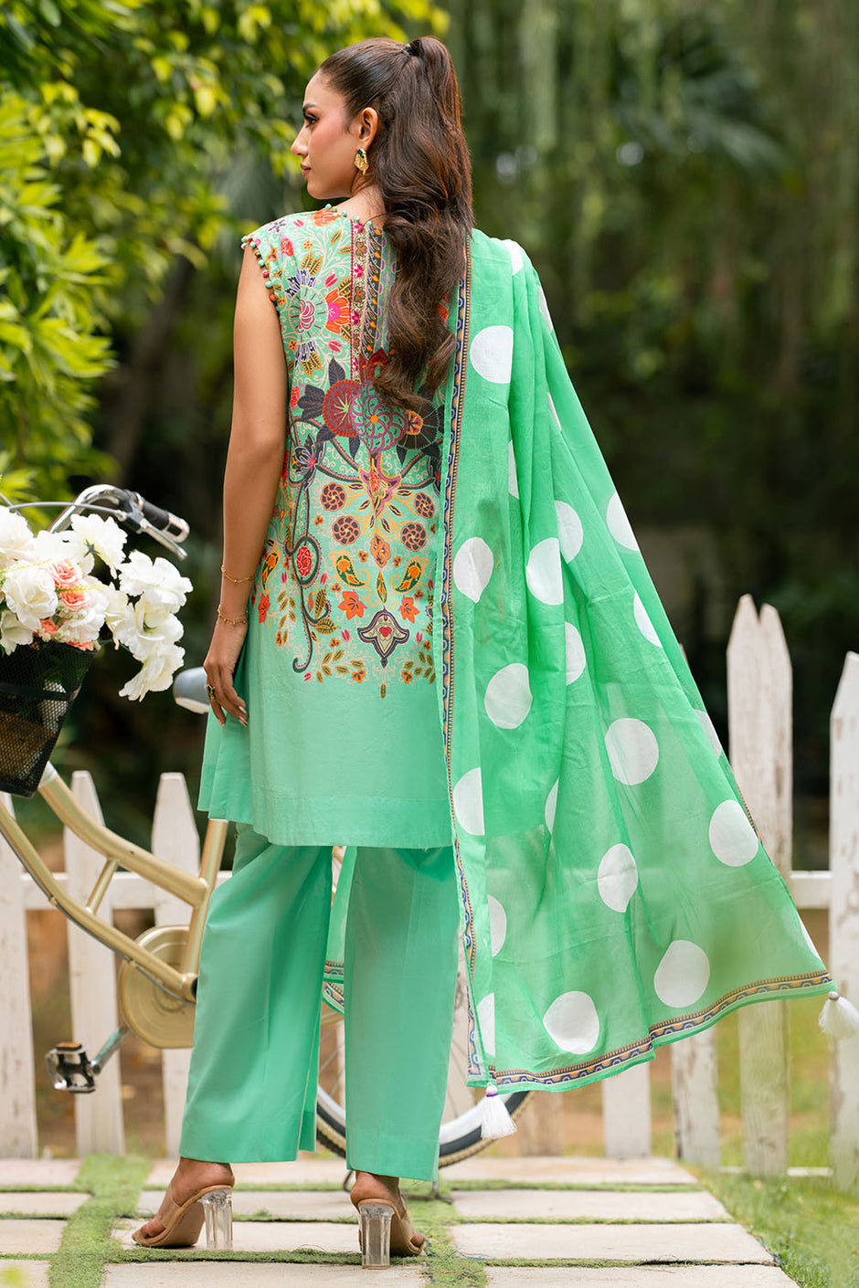 3 Piece Printed Lawn Suit with Printed Lawn Dupatta