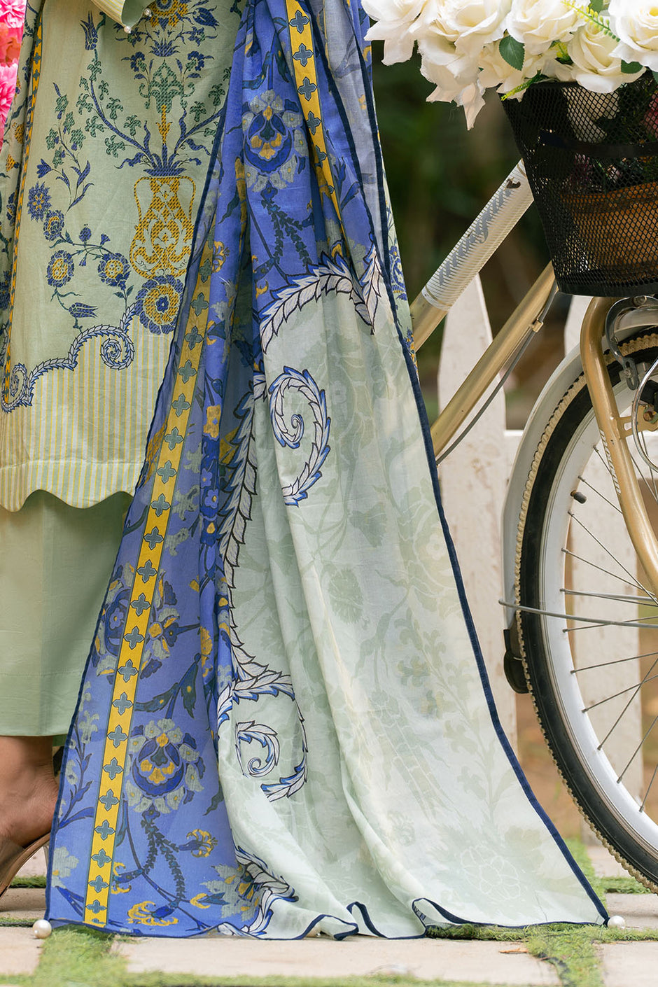 3 Piece Printed Lawn Suit with Printed Lawn Dupatta