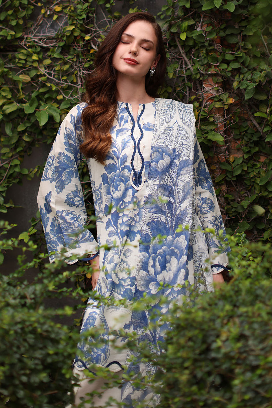 3 Piece Printed Lawn Suit with Printed Lawn Dupatta