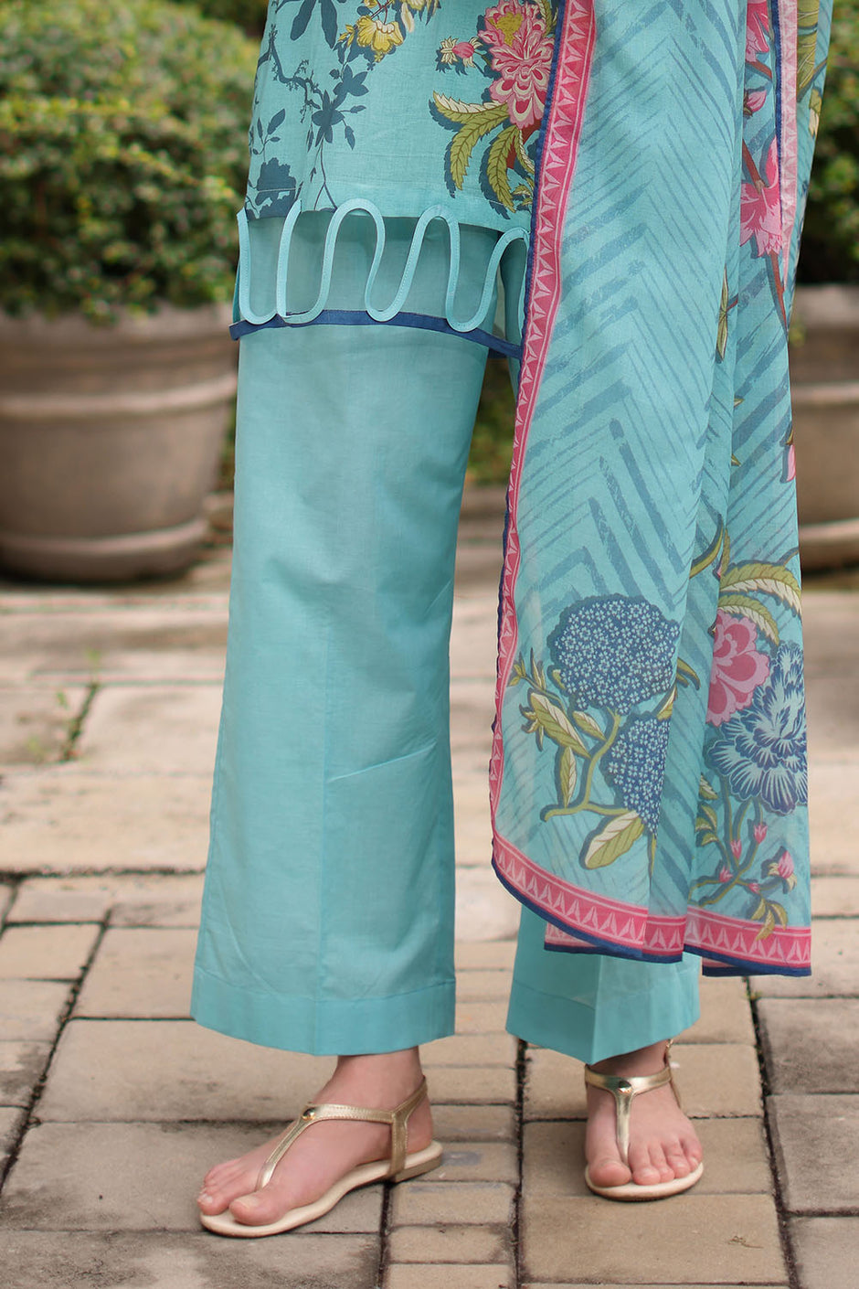 3 Piece Printed Lawn Suit with Printed Lawn Dupatta
