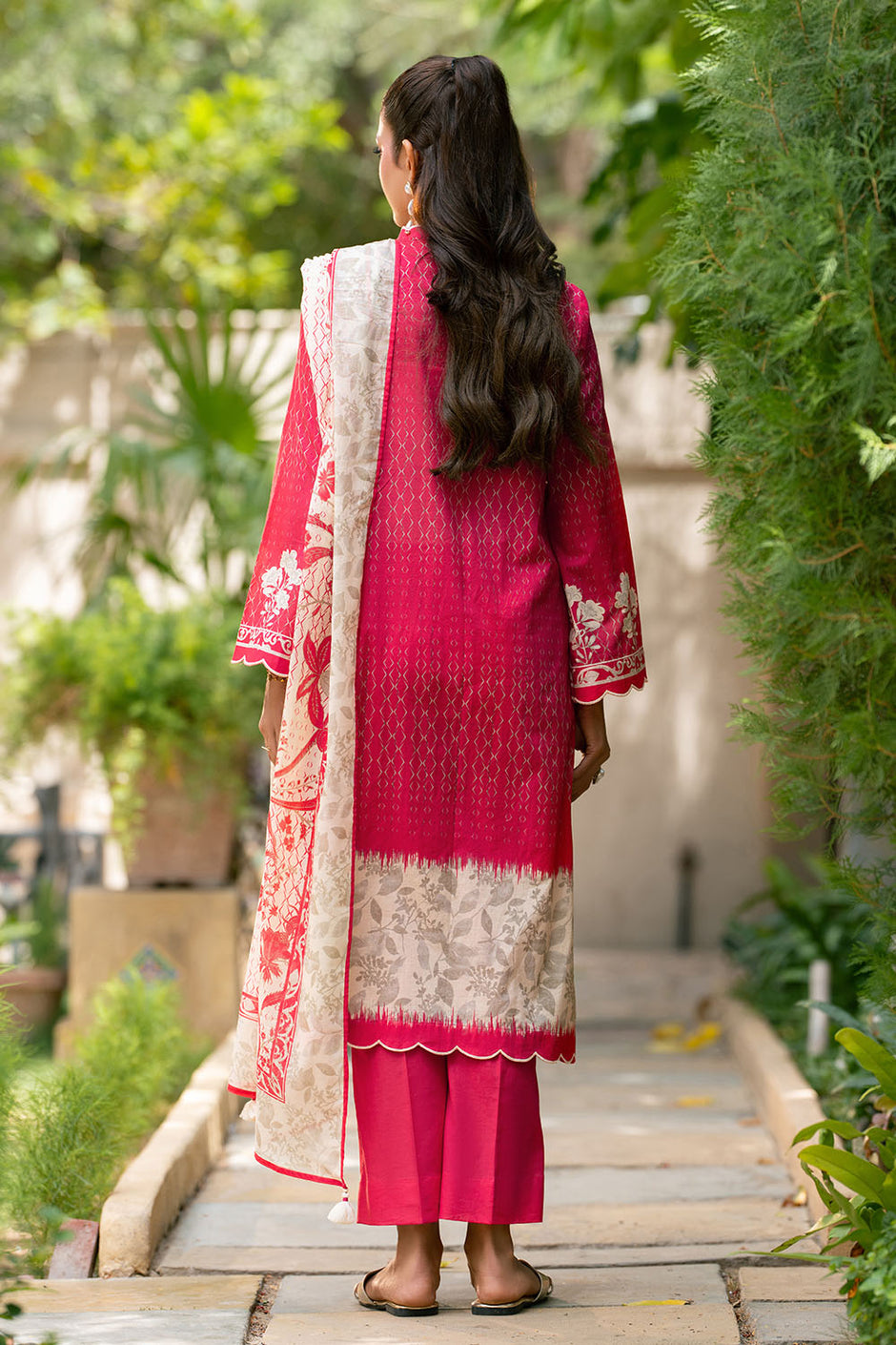 3 Piece Printed Lawn Suit with Printed Lawn Dupatta