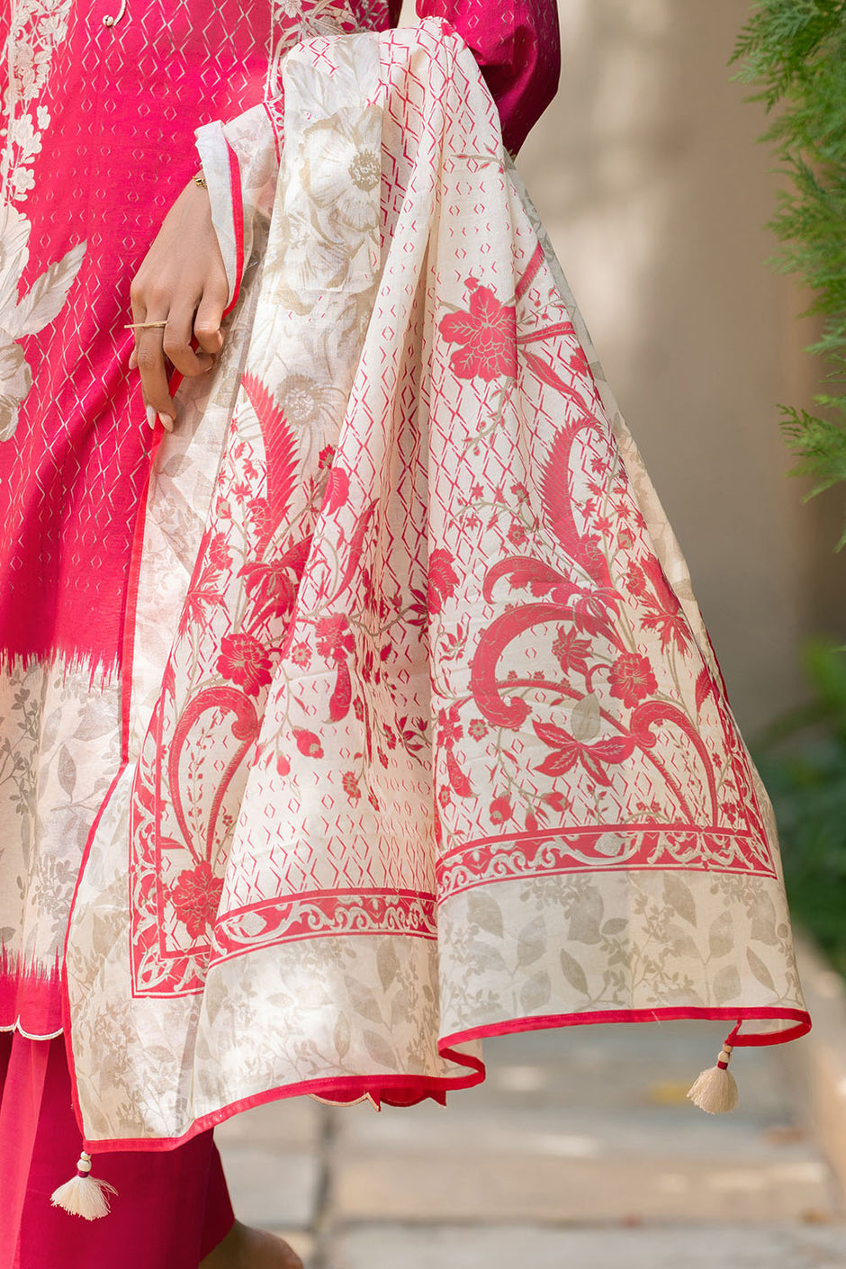 3 Piece Printed Lawn Suit with Printed Lawn Dupatta