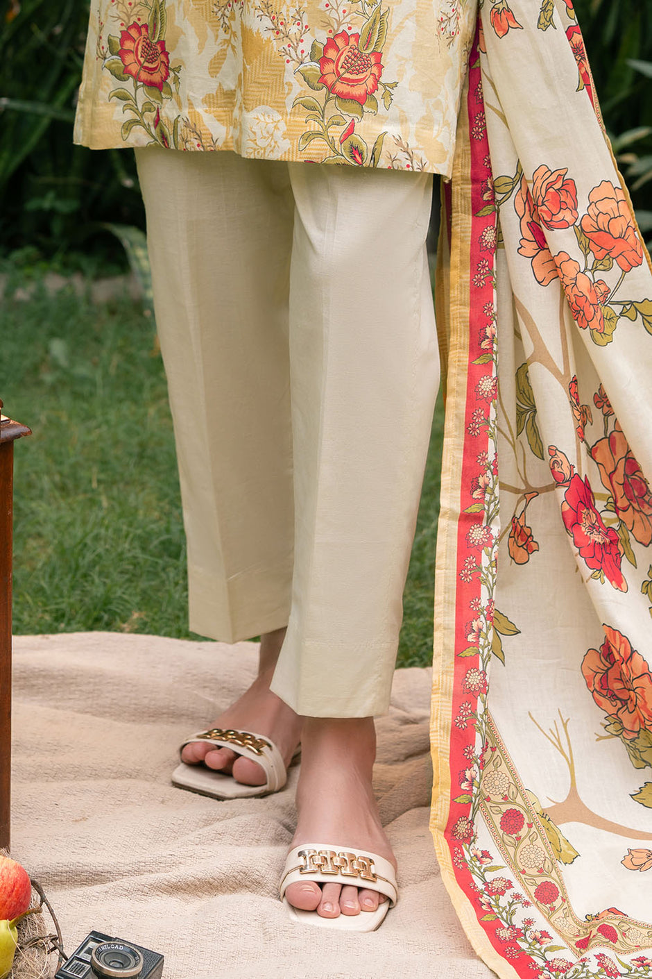 3 Piece Printed Lawn Suit with Printed Lawn Dupatta