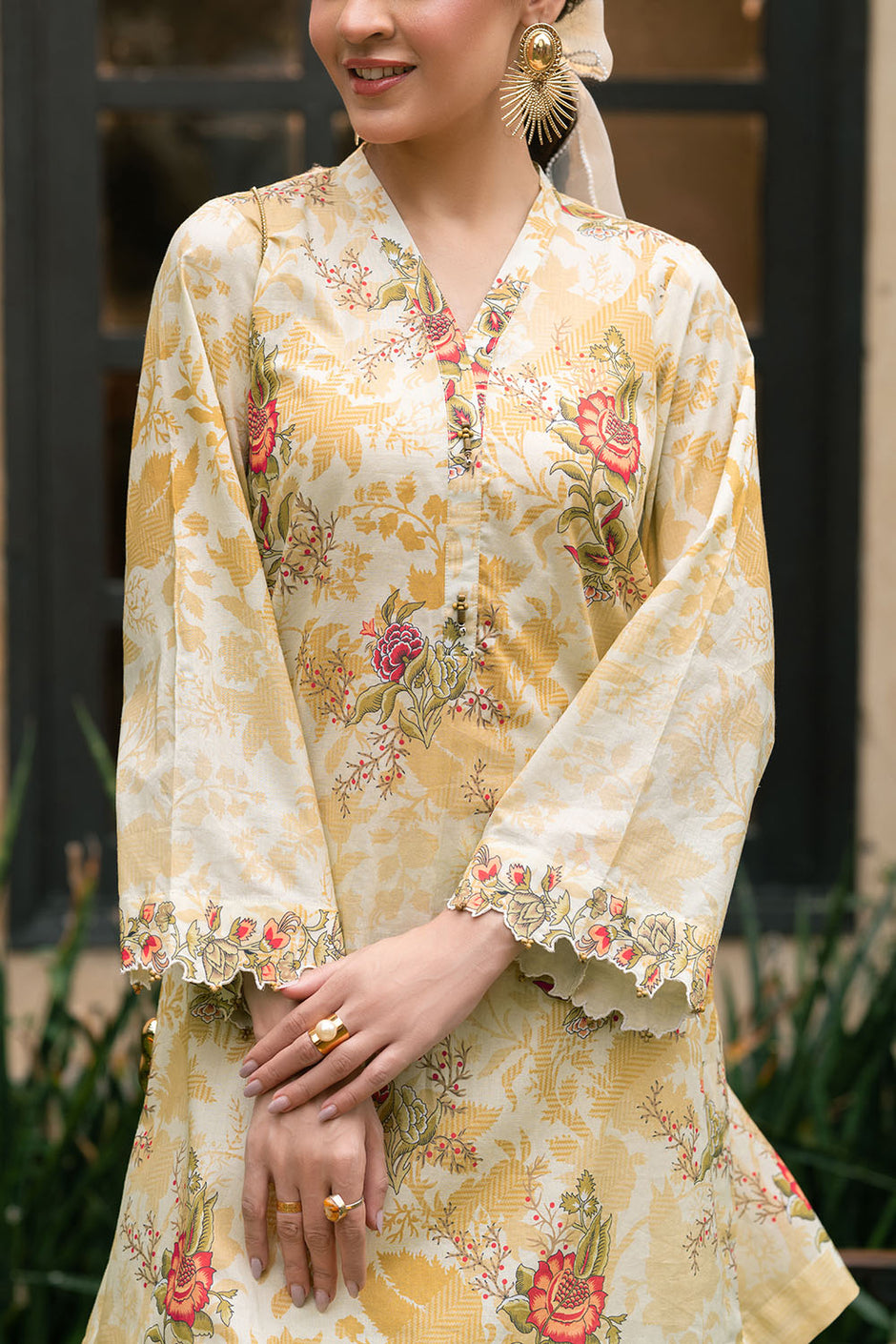 3 Piece Printed Lawn Suit with Printed Lawn Dupatta
