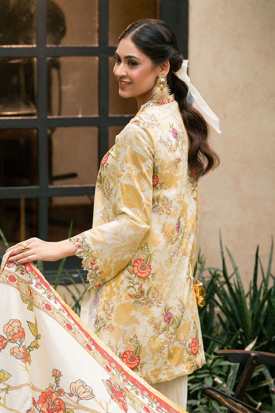 3 Piece Printed Lawn Suit with Printed Lawn Dupatta