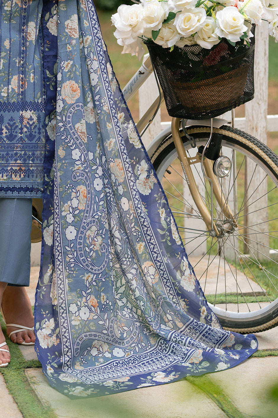 3 Piece Printed Lawn Suit with Printed Lawn Dupatta