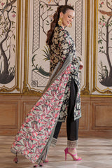 3 Piece Printed Lawn Suit with Embroidered Trouser Border CL-52517