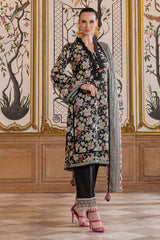 3 Piece Printed Lawn Suit with Embroidered Trouser Border CL-52517